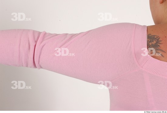 Arm Whole Body Woman Casual Overweight Studio photo references