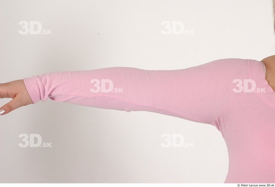 Arm Whole Body Woman Casual Overweight Studio photo references