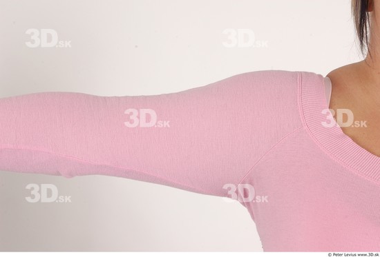 Arm Whole Body Woman Casual Overweight Studio photo references