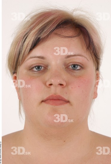 Whole Body Head Woman Overweight Studio photo references