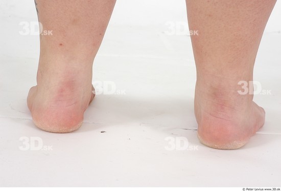 Foot Whole Body Woman Nude Overweight Studio photo references