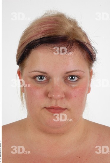 Whole Body Head Woman Overweight Studio photo references