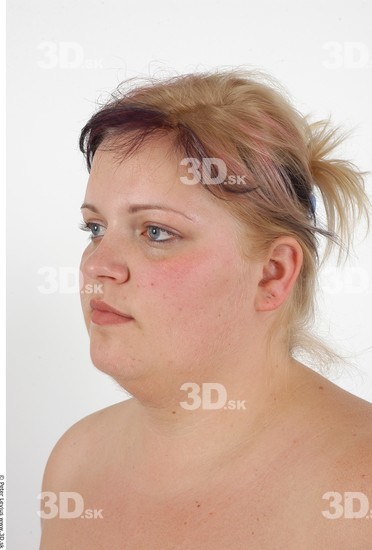 Whole Body Head Woman Overweight Studio photo references