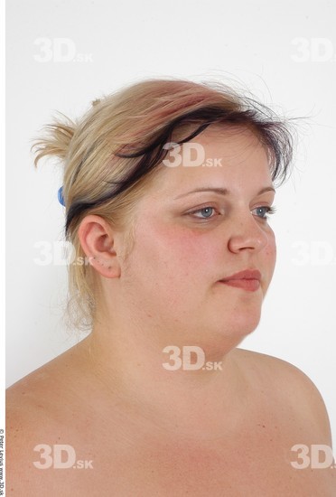 Whole Body Head Woman Overweight Studio photo references