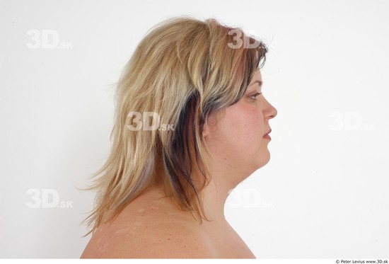 Whole Body Head Woman Overweight Studio photo references