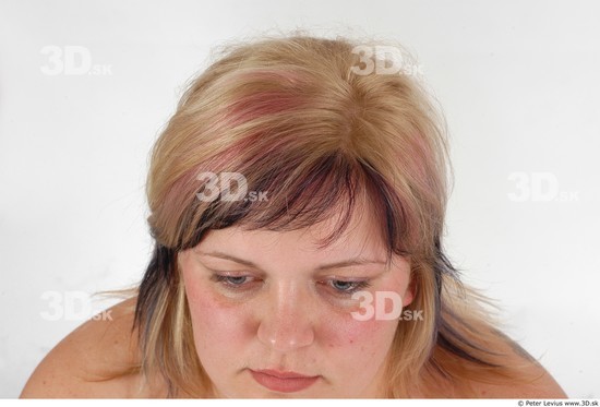 Whole Body Head Woman Overweight Studio photo references