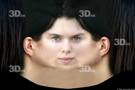 Woman White Head textures