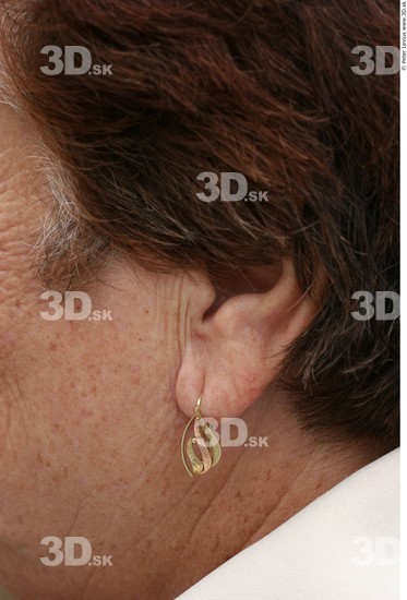 Ear Woman White Jewel Chubby