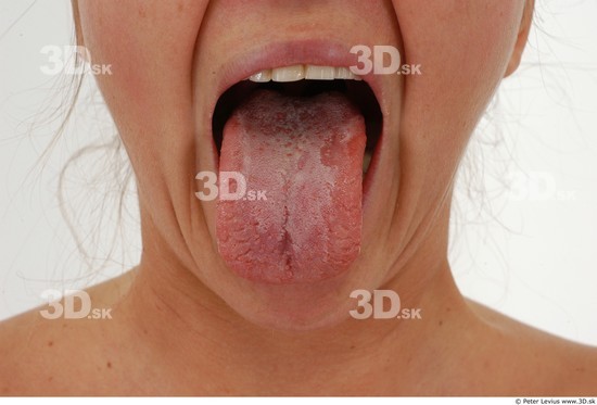 Tongue Woman White Average