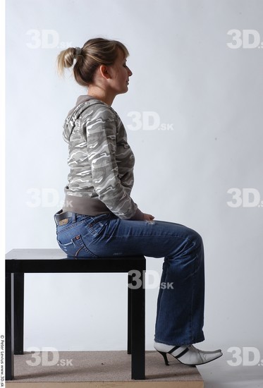 Whole Body Woman Artistic poses White Casual Average