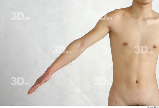 Whole Body Phonemes Man Asian Nude Slim Male Studio Poses