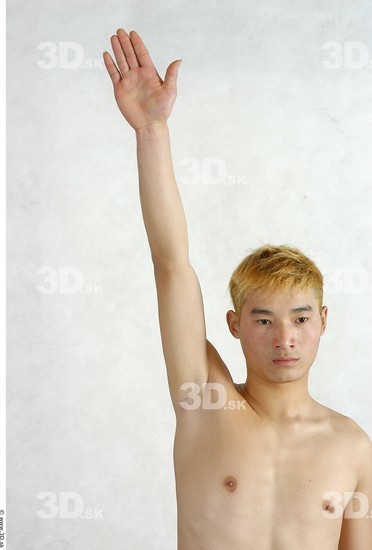 Whole Body Phonemes Man Asian Nude Slim Male Studio Poses