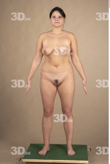 Whole Body Woman Nude Chubby Studio photo references