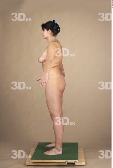 Whole Body Woman Nude Chubby Studio photo references