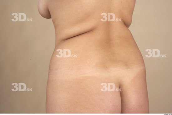 Whole Body Back Woman Nude Chubby Studio photo references