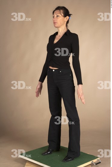 Whole Body Woman Casual Slim Studio photo references