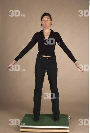 Whole Body Woman Casual Slim Studio photo references