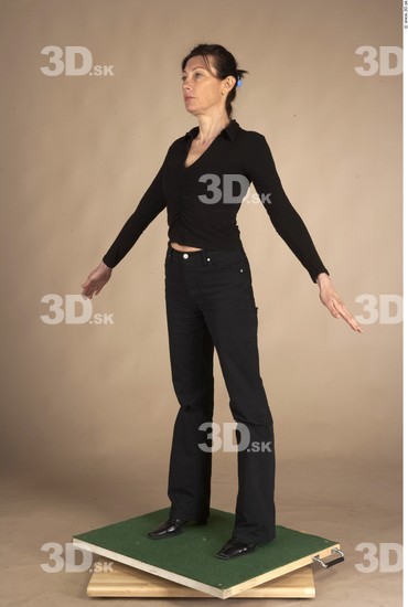 Whole Body Woman Casual Slim Studio photo references