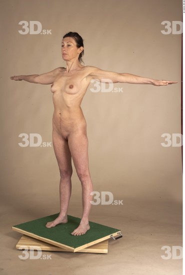 Whole Body Woman T poses Nude Slim Studio photo references