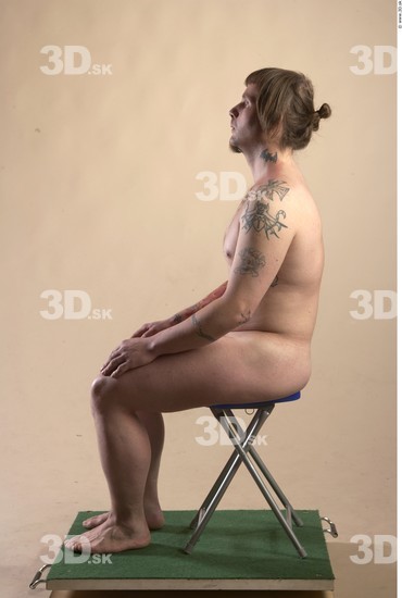 Whole Body Man Artistic poses White Tattoo Nude Average