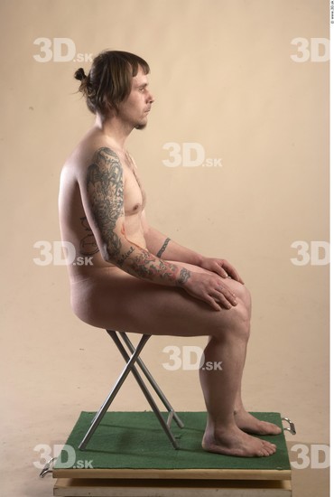 Whole Body Man Artistic poses White Tattoo Nude Average