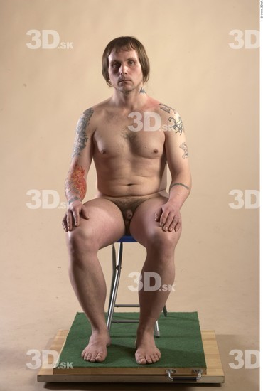 Whole Body Man Artistic poses White Tattoo Nude Average