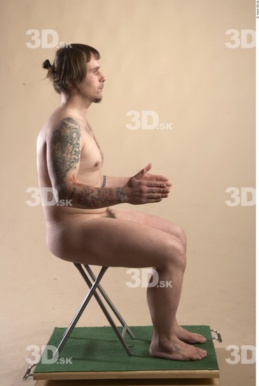 Whole Body Man Artistic poses White Tattoo Nude Average