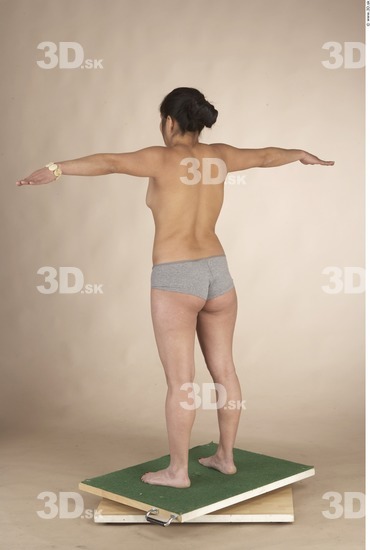 Whole Body Woman T poses Underwear Shoes Average Studio photo references