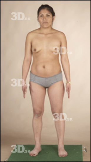 Whole Body Woman T poses Underwear Shoes Average Studio photo references