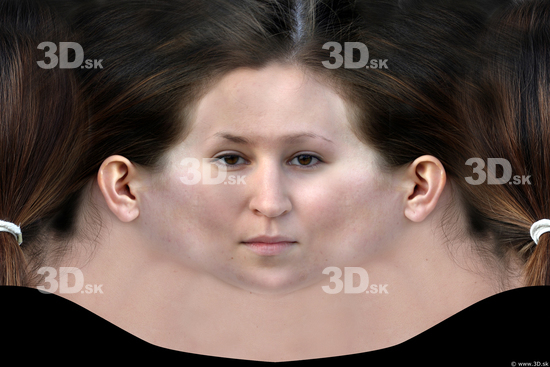 Woman White Head textures