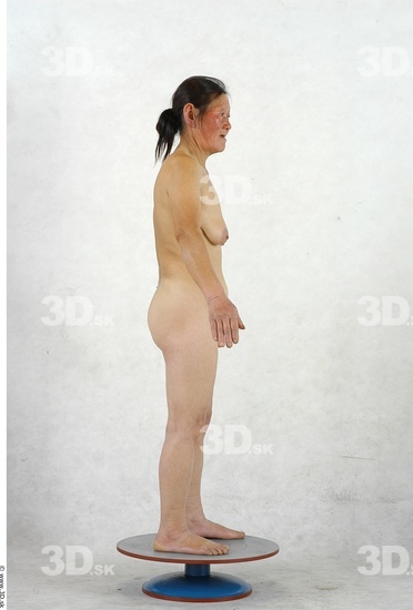 Whole Body Woman Asian Nude Slim Studio photo references