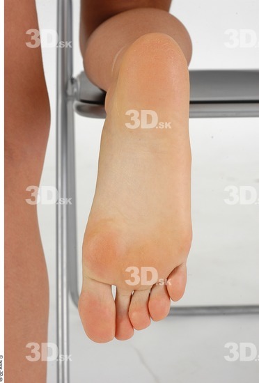 Foot Whole Body Woman Nude Slim Studio photo references