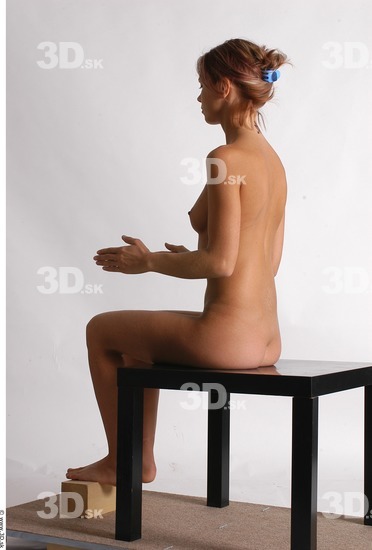 Whole Body Woman Artistic poses White Nude Slim