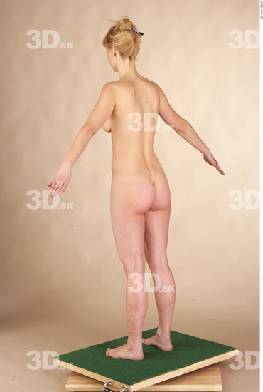 Whole Body Woman Nude Slim Studio photo references