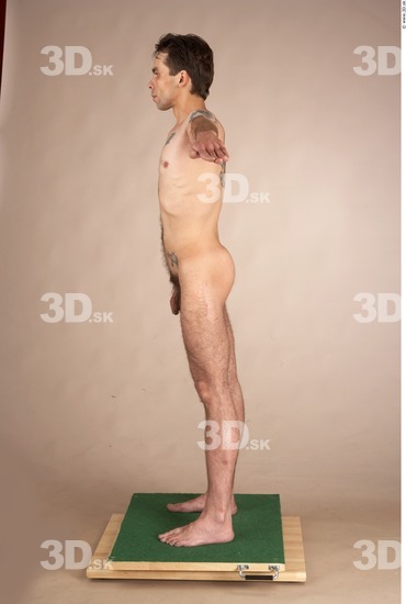 Whole Body Man T poses Nude Slim Studio photo references