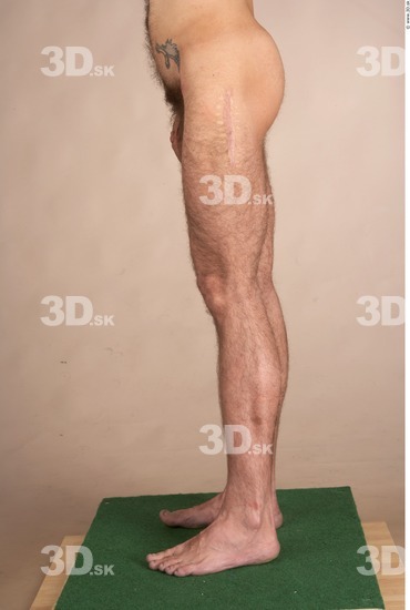 Leg Whole Body Man Tattoo Nude Slim Studio photo references
