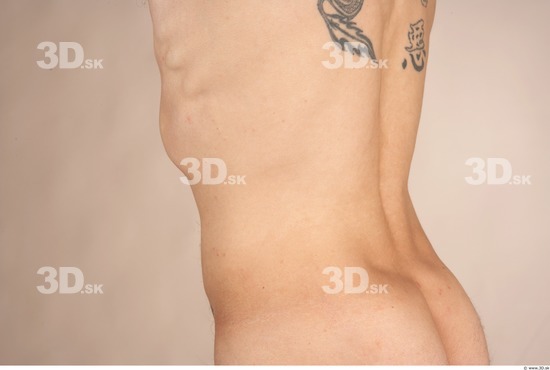 Whole Body Back Man Tattoo Nude Slim Studio photo references