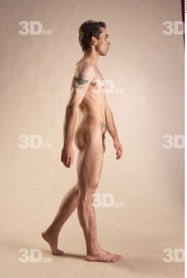 Whole Body Man Animation references White Tattoo Nude Slim