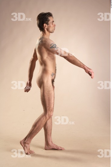 Whole Body Man Animation references White Tattoo Nude Slim