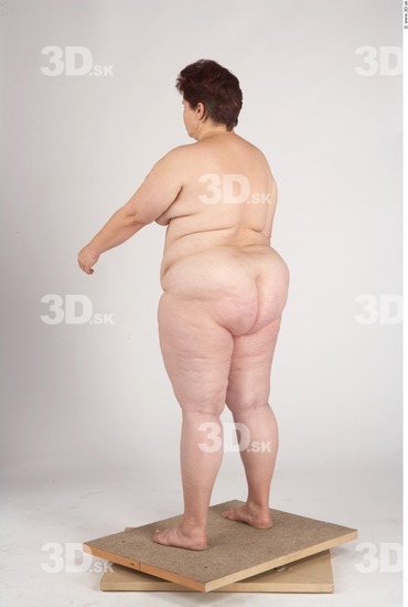 Whole Body Woman Nude Slim Overweight Studio photo references