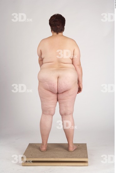 Whole Body Woman Nude Slim Overweight Studio photo references