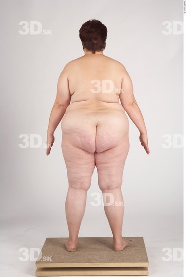 Whole Body Woman Nude Slim Overweight Studio photo references