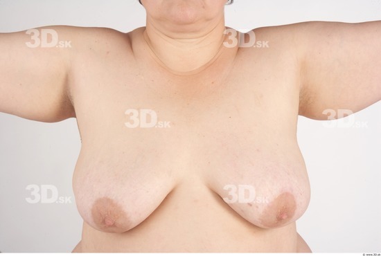 Chest Whole Body Woman Nude Slim Overweight Studio photo references