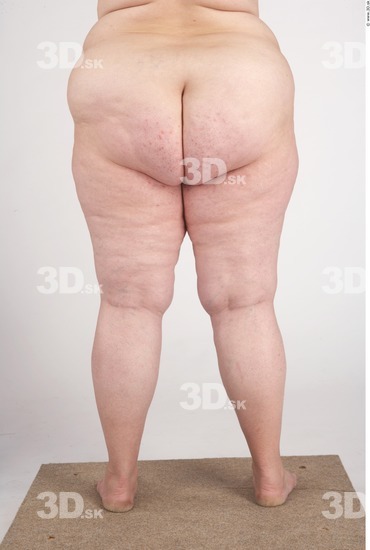 Leg Whole Body Woman Nude Slim Overweight Studio photo references