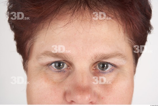 Eye Whole Body Woman Slim Overweight Studio photo references