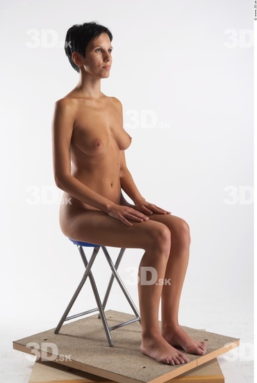 Whole Body Woman Artistic poses White Nude Slim