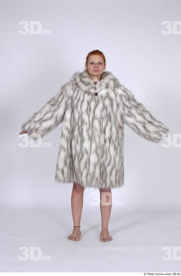 Whole Body Woman Casual Coat Average Studio photo references