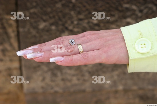 Hand Woman White Jewel Slim