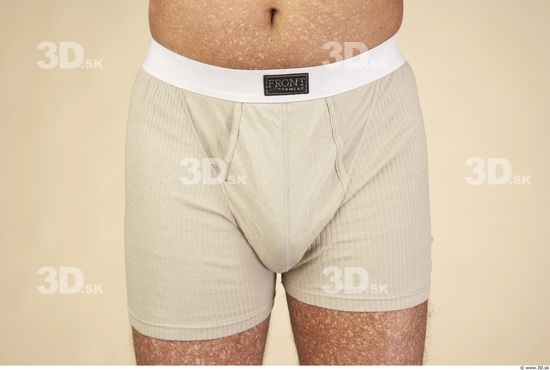 Hips Whole Body Man Underwear Muscular Average Studio photo references