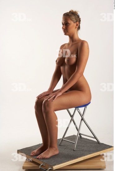 Whole Body Woman Artistic poses White Nude Slim